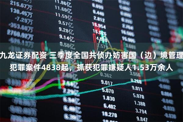 九龙证券配资 三季度全国共侦办妨害国（边）境管理犯罪案件4838起，抓获犯罪嫌疑人1.53万余人